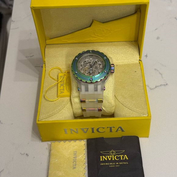 Invicta Iridescent Skeleton Watch